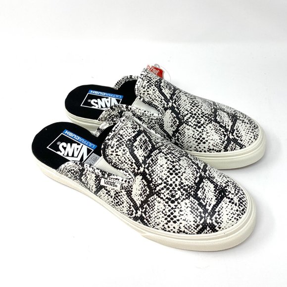 🌸Sale🌸 VANS Mule Sf Snake Leather Marshmallow Sandals Women's Size VN0A4U111X0 - Picture 3 of 8